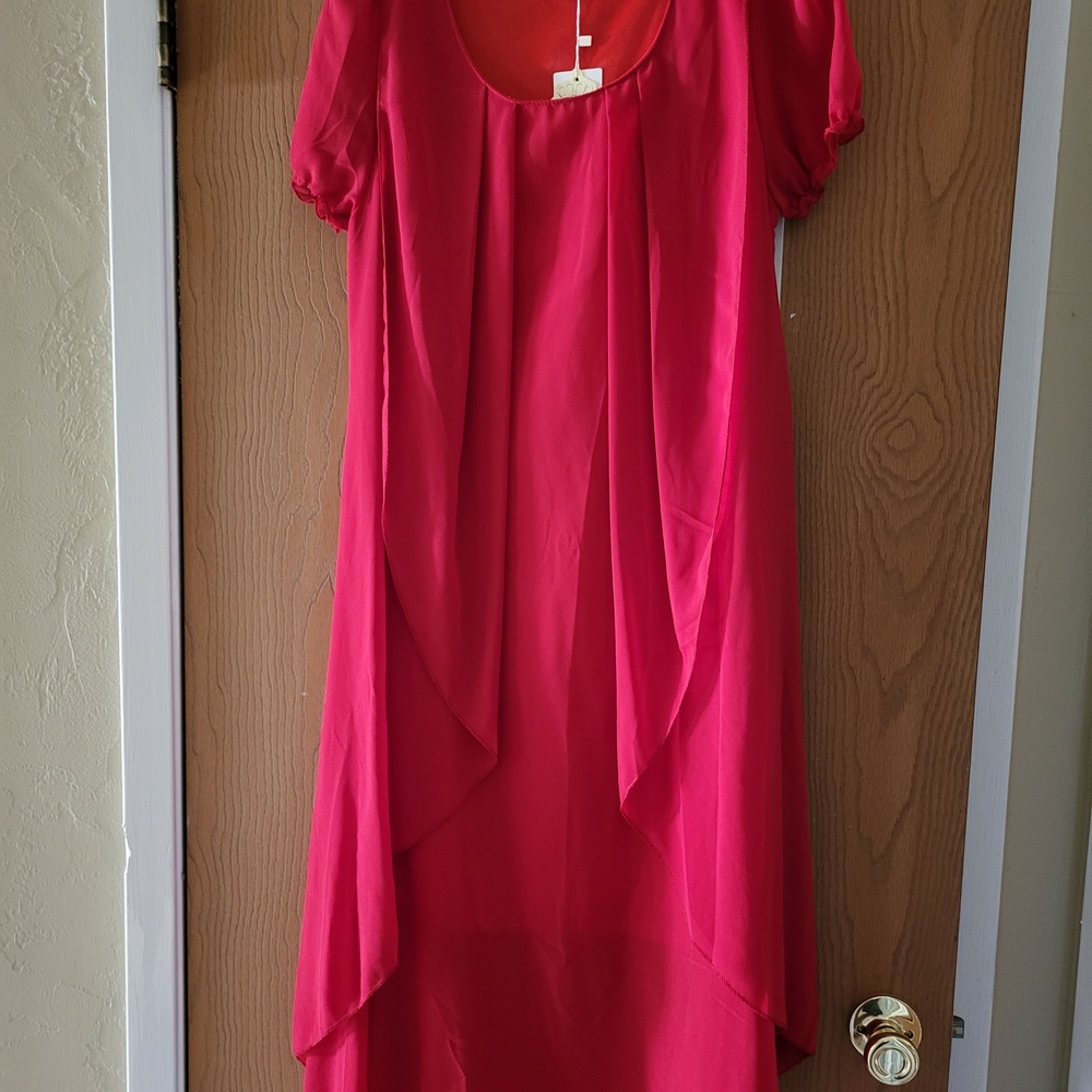 Elegant Red Women's Dress